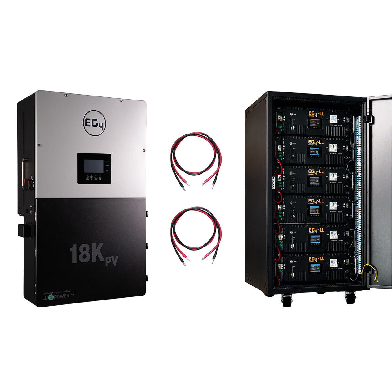 EG4 18KPV Hybrid Inverter System Bundle - 30.72kWH EG4 Lithium ...